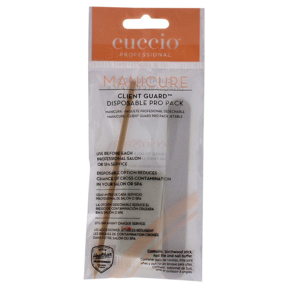 Manicure Client Guard Disposable Pro Pack  Pc Birchwood Stick, Nail File,